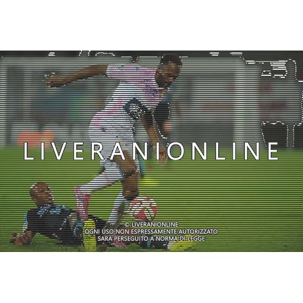 Kassim ABDALLAH / Andre AYEW - 14.09.2014 - Evian Thonon / Marseille - 5eme journee de Ligue 1 Photo : Jean Paul Thomas / Icon Sport /Agenzia Aldo Liverani sas - ITALY ONLY - EDITORIAL USE ONLY