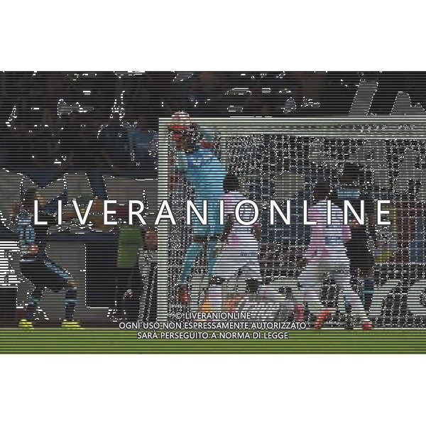 Steve MANDANDA - 14.09.2014 - Evian Thonon / Marseille - 5eme journee de Ligue 1 Photo : Jean Paul Thomas / Icon Sport /Agenzia Aldo Liverani sas - ITALY ONLY - EDITORIAL USE ONLY