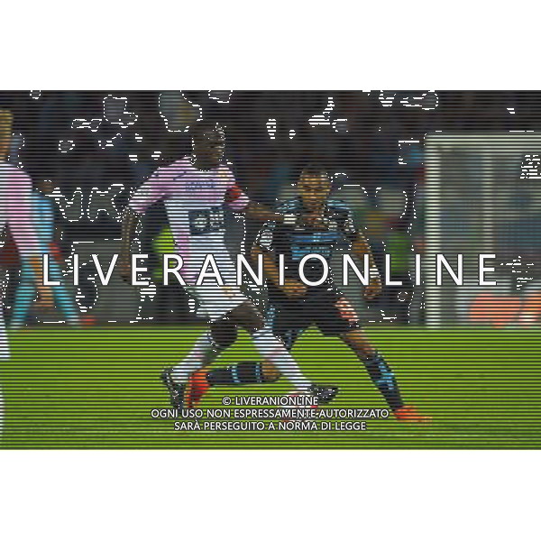 Djakaridja KONE / Dimitri PAYET - 14.09.2014 - Evian Thonon / Marseille - 5eme journee de Ligue 1 Photo : Jean Paul Thomas / Icon Sport /Agenzia Aldo Liverani sas - ITALY ONLY - EDITORIAL USE ONLY