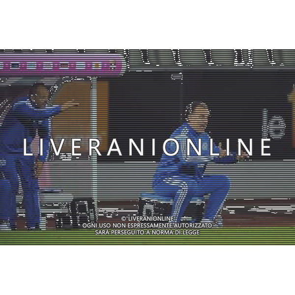 Javier TORRENTE / Marcelo BIELSA - 14.09.2014 - Evian Thonon / Marseille - 5eme journee de Ligue 1 Photo : Jean Paul Thomas / Icon Sport /Agenzia Aldo Liverani sas - ITALY ONLY - EDITORIAL USE ONLY