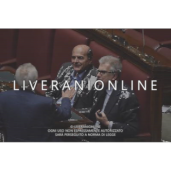 Seduta Comune per l\'Elezione del CSM alla Camera Roma 15 settembre 2014 nella foto Luigi Zanda e PierLuigi Bersani ©Corradetti/Agenzia Aldo Liverani sas