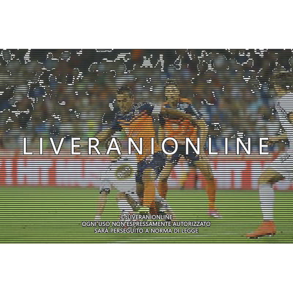 Mathieu COUTADEUR / Vitorino HILTON - 13.09.2014 - Montpellier / Lorient - 5eme journee Ligue 1 Photo : Nicolas Guyonnet / Icon Sport /Agenzia Aldo Liverani sas - ITALY ONLY - EDITORIAL USE ONLY