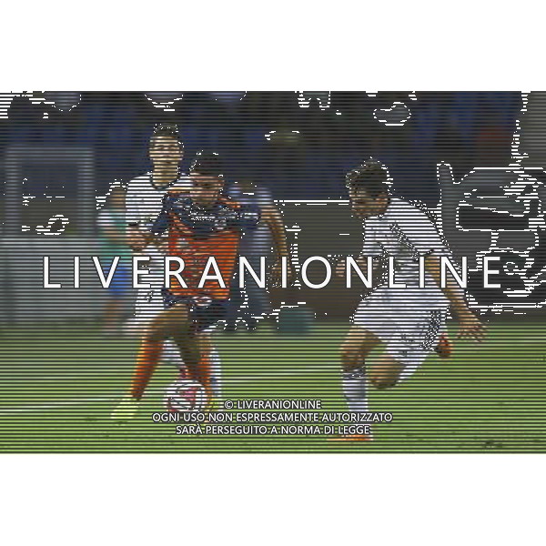 Morgan SANSON / Vincent LE GOFF - 13.09.2014 - Montpellier / Lorient - 5eme journee Ligue 1 Photo : Nicolas Guyonnet / Icon Sport /Agenzia Aldo Liverani sas - ITALY ONLY - EDITORIAL USE ONLY