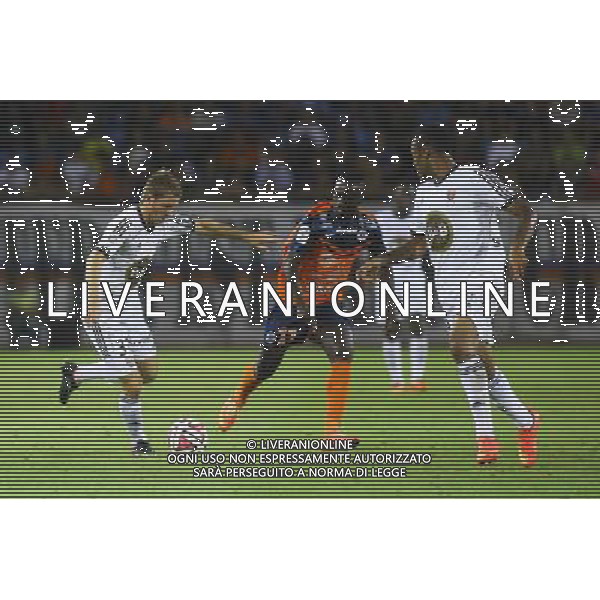 Valentin LAVIGNE / Victor Hugo MONTANO - 13.09.2014 - Montpellier / Lorient - 5eme journee Ligue 1 Photo : Nicolas Guyonnet / Icon Sport /Agenzia Aldo Liverani sas - ITALY ONLY - EDITORIAL USE ONLY