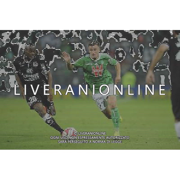 Herve BAZILE / Franck TABANOU - 13.09.2014 - Saint Etienne / Caen - 5eme journee Ligue 1 Photo : Jean Paul Thomas / Icon Sport /Agenzia Aldo Liverani sas - ITALY ONLY - EDITORIAL USE ONLY