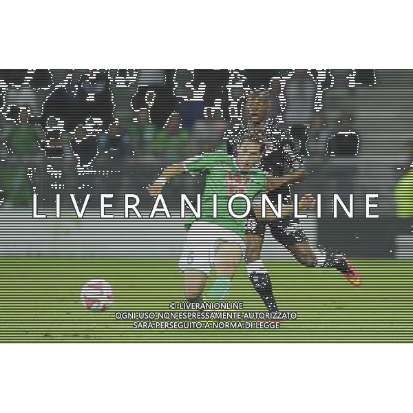 Jeremy CLEMENT / Herve BAZILE - 13.09.2014 - Saint Etienne / Caen - 5eme journee Ligue 1 Photo : Jean Paul Thomas / Icon Sport /Agenzia Aldo Liverani sas - ITALY ONLY - EDITORIAL USE ONLY
