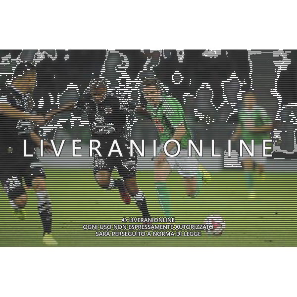 Jordan ADEOTI / Benjamin CORGNET - 13.09.2014 - Saint Etienne / Caen - 5eme journee Ligue 1 Photo : Jean Paul Thomas / Icon Sport /Agenzia Aldo Liverani sas - ITALY ONLY - EDITORIAL USE ONLY