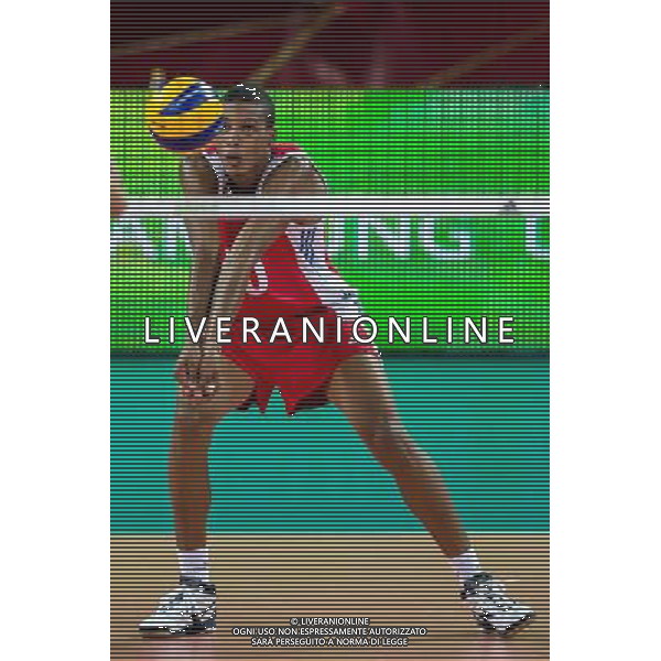 Polska Wroclaw 14 09 2014 Hala Stulecia ul. Wystawowa 1 Druga faza grupy F FIVB Mistrzostwa Swiata w pilce siatkowej mezczyzn Polska 2014 mecz pomiedzy Kuba vs Chiny Na zdjeciu: Osmany Santiago Uriarte Mestre cuba #20 Fot: Sebastian Borowski / Newspix.pl Poland Wroclaw 14.09.2014 Century Hall st. Wystawowa 1 Second phase of group F FIVB World Championships in mens volleyball Poland 2014 game between Cuba vs China On the picture: Osmany Santiago Uriarte Mestre cuba #20 Photo: Sebastian Borowski / Newspix.pl --- Newspix.pl /Agenzia Aldo Liverani sas - ITALY ONLY - Cuba vs Cina Campionati Mondiali Volley maschile FIVB pallavolo Polonia 2014 *** Local Caption *** www.newspix.pl mail us: info@newspix.pl call us: 0048 022 23 22 222 --- Polish Picture Agency by Ringier Axel Springer Poland