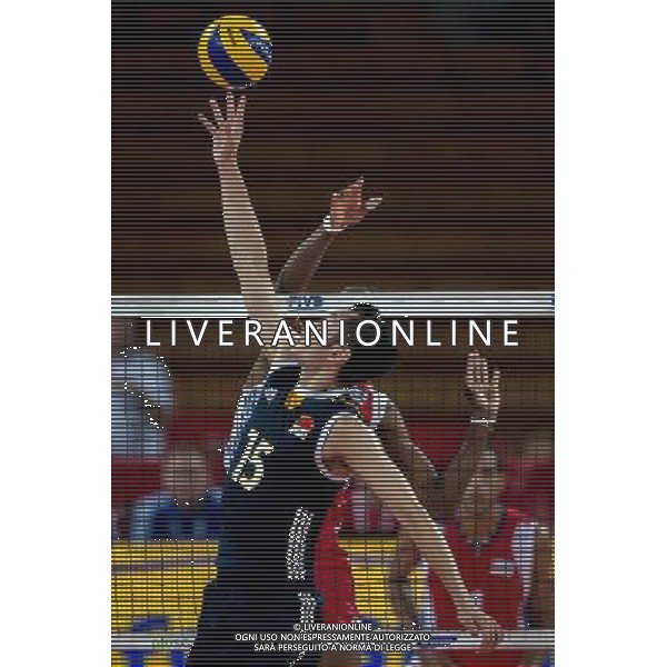 Polska Wroclaw 14 09 2014 Hala Stulecia ul. Wystawowa 1 Druga faza grupy F FIVB Mistrzostwa Swiata w pilce siatkowej mezczyzn Polska 2014 mecz pomiedzy Kuba vs Chiny Na zdjeciu: Runming Li china #15 Fot: Sebastian Borowski / Newspix.pl Poland Wroclaw 14.09.2014 Century Hall st. Wystawowa 1 Second phase of group F FIVB World Championships in mens volleyball Poland 2014 game between Cuba vs China On the picture: Runming Li china #15 Photo: Sebastian Borowski / Newspix.pl --- Newspix.pl /Agenzia Aldo Liverani sas - ITALY ONLY - Cuba vs Cina Campionati Mondiali Volley maschile FIVB pallavolo Polonia 2014 *** Local Caption *** www.newspix.pl mail us: info@newspix.pl call us: 0048 022 23 22 222 --- Polish Picture Agency by Ringier Axel Springer Poland