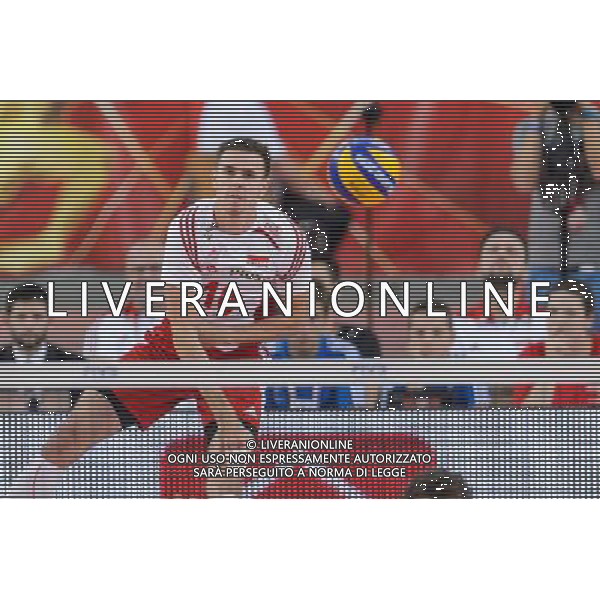 14.09.2014 - Lodz , Atlas Arena , siatkowka , Mistrzostwa Swiata 2014 , grupa E Polska (biale) - Francja (czerwone) , FIVB Men\'s World Championship , pool E Poland (white) - France (red) N/Z Mariusz Wlazly Fot. Mariusz Palczynski / MPAimages.com / NEWSPIX.PL --- Newspix.pl /Agenzia Aldo Liverani sas - ITALY ONLY - Polonia - Francia Campionati Mondiali Volley maschile FIVB pallavolo Polonia 2014 *** Local Caption *** www.newspix.pl mail us: info@newspix.pl call us: 0048 022 23 22 222 --- Polish Picture Agency by Ringier Axel Springer Poland
