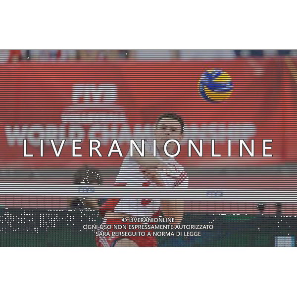 14.09.2014 - Lodz , Atlas Arena , siatkowka , Mistrzostwa Swiata 2014 , grupa E Polska (biale) - Francja (czerwone) , FIVB Men\'s World Championship , pool E Poland (white) - France (red) N/Z Mariusz Wlazly Fot. Mariusz Palczynski / MPAimages.com / NEWSPIX.PL --- Newspix.pl /Agenzia Aldo Liverani sas - ITALY ONLY - Polonia - Francia Campionati Mondiali Volley maschile FIVB pallavolo Polonia 2014 *** Local Caption *** www.newspix.pl mail us: info@newspix.pl call us: 0048 022 23 22 222 --- Polish Picture Agency by Ringier Axel Springer Poland