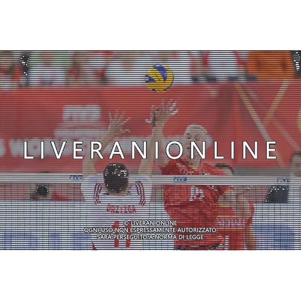 14.09.2014 - Lodz , Atlas Arena , siatkowka , Mistrzostwa Swiata 2014 , grupa E Polska (biale) - Francja (czerwone) , FIVB Men\'s World Championship , pool E Poland (white) - France (red) N/Z Fabian Drzyzga , Kevin Le Roux Fot. Mariusz Palczynski / MPAimages.com / NEWSPIX.PL --- Newspix.pl /Agenzia Aldo Liverani sas - ITALY ONLY - Polonia - Francia Campionati Mondiali Volley maschile FIVB pallavolo Polonia 2014 *** Local Caption *** www.newspix.pl mail us: info@newspix.pl call us: 0048 022 23 22 222 --- Polish Picture Agency by Ringier Axel Springer Poland