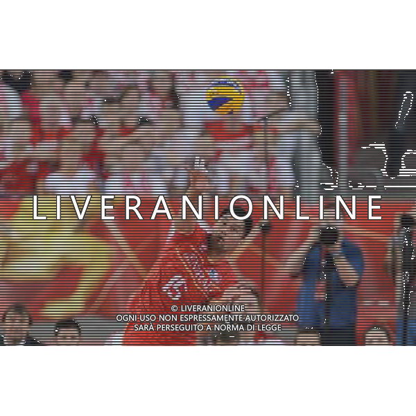 14.09.2014 - Lodz , Atlas Arena , siatkowka , Mistrzostwa Swiata 2014 , grupa E Polska (biale) - Francja (czerwone) , FIVB Men\'s World Championship , pool E Poland (white) - France (red) N/Z Samuel Tuia Fot. Mariusz Palczynski / MPAimages.com / NEWSPIX.PL --- Newspix.pl /Agenzia Aldo Liverani sas - ITALY ONLY - Polonia - Francia Campionati Mondiali Volley maschile FIVB pallavolo Polonia 2014 *** Local Caption *** www.newspix.pl mail us: info@newspix.pl call us: 0048 022 23 22 222 --- Polish Picture Agency by Ringier Axel Springer Poland
