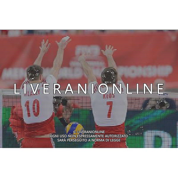14.09.2014 - Lodz , Atlas Arena , siatkowka , Mistrzostwa Swiata 2014 , grupa E Polska (biale) - Francja (czerwone) , FIVB Men\'s World Championship , pool E Poland (white) - France (red) N/Z Mariusz Wlazly , Mory Sidibe , Karol Klos Fot. Mariusz Palczynski / MPAimages.com / NEWSPIX.PL --- Newspix.pl /Agenzia Aldo Liverani sas - ITALY ONLY - Polonia - Francia Campionati Mondiali Volley maschile FIVB pallavolo Polonia 2014 *** Local Caption *** www.newspix.pl mail us: info@newspix.pl call us: 0048 022 23 22 222 --- Polish Picture Agency by Ringier Axel Springer Poland