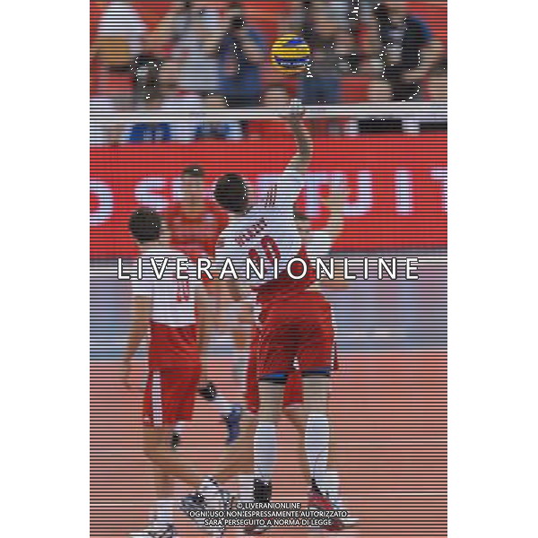 14.09.2014 - Lodz , Atlas Arena , siatkowka , Mistrzostwa Swiata 2014 , grupa E Polska (biale) - Francja (czerwone) , FIVB Men\'s World Championship , pool E Poland (white) - France (red) N/Z Mariusz Wlazly Fot. Mariusz Palczynski / MPAimages.com / NEWSPIX.PL --- Newspix.pl /Agenzia Aldo Liverani sas - ITALY ONLY - Polonia - Francia Campionati Mondiali Volley maschile FIVB pallavolo Polonia 2014 *** Local Caption *** www.newspix.pl mail us: info@newspix.pl call us: 0048 022 23 22 222 --- Polish Picture Agency by Ringier Axel Springer Poland