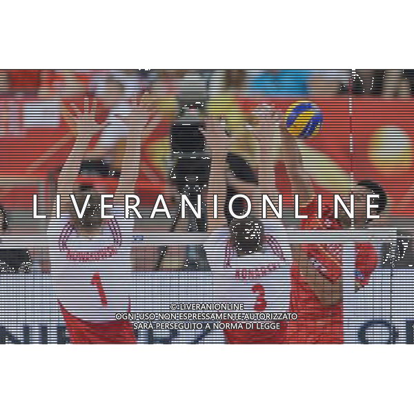 14.09.2014 - Lodz , Atlas Arena , siatkowka , Mistrzostwa Swiata 2014 , grupa E Polska (biale) - Francja (czerwone) , FIVB Men\'s World Championship , pool E Poland (white) - France (red) N/Z Piotr Nowakowski , Dawid Konarski , Samuel Tuia Fot. Mariusz Palczynski / MPAimages.com / NEWSPIX.PL --- Newspix.pl /Agenzia Aldo Liverani sas - ITALY ONLY - Polonia - Francia Campionati Mondiali Volley maschile FIVB pallavolo Polonia 2014 *** Local Caption *** www.newspix.pl mail us: info@newspix.pl call us: 0048 022 23 22 222 --- Polish Picture Agency by Ringier Axel Springer Poland