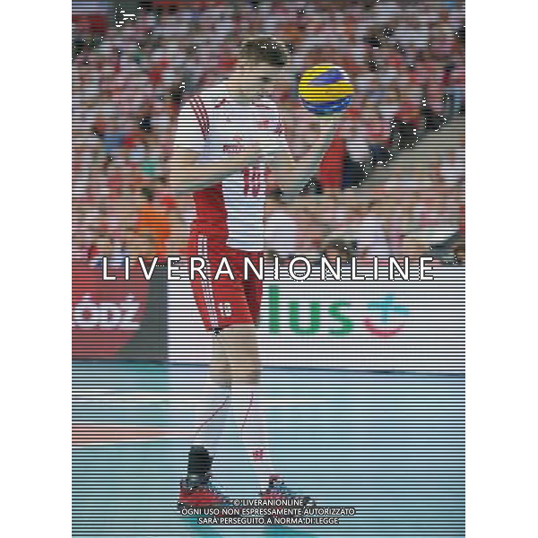 2014.09.14 LODZ VOLLEYBALL MEN\'S CHAMPIONSHIP POLAND 2014 SECOND ROUND POOL E POLAND VS FRANCE MARIUSZ WLAZLY SYLWETKA 2014.09.14 LODZ SIATKOWKA MEZCZYZN MISTRZOSTWA SWIATA POLSKA 2014 RUNDA PIERWSZA GRUPA E POLSKA - FRANCJA N/Z MARIUSZ WLAZLY SYLWETKA FOTO LUKASZ LASKOWSKI / PRESSFOCUS / NEWSPIX.PL --- Newspix.pl /Agenzia Aldo Liverani sas - ITALY ONLY - Polonia - Francia Campionati Mondiali Volley maschile FIVB pallavolo Polonia 2014 *** Local Caption *** www.newspix.pl mail us: info@newspix.pl call us: 0048 022 23 22 222 --- Polish Picture Agency by Ringier Axel Springer Poland