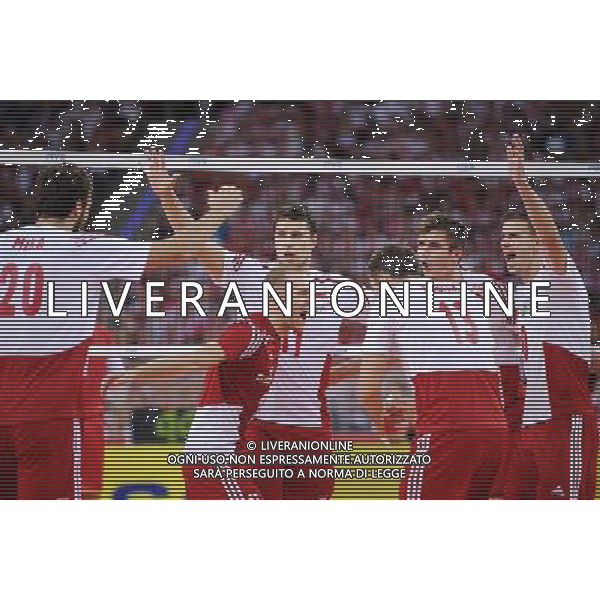 2014.09.14 LODZ VOLLEYBALL MEN\'S CHAMPIONSHIP POLAND 2014 SECOND ROUND POOL E POLAND VS FRANCE RADOSC EMOCJE MATEUSZ MIKA PAWEL ZATORSKI FABIAN DRZYZGA MICHAL KUBIAK KAROL KLOS MARIUSZ WLAZLY 2014.09.14 LODZ SIATKOWKA MEZCZYZN MISTRZOSTWA SWIATA POLSKA 2014 RUNDA PIERWSZA GRUPA E POLSKA - FRANCJA N/Z RADOSC EMOCJE MATEUSZ MIKA PAWEL ZATORSKI FABIAN DRZYZGA MICHAL KUBIAK KAROL KLOS MARIUSZ WLAZLY FOTO LUKASZ LASKOWSKI / PRESSFOCUS / NEWSPIX.PL --- Newspix.pl /Agenzia Aldo Liverani sas - ITALY ONLY - Polonia - Francia Campionati Mondiali Volley maschile FIVB pallavolo Polonia 2014 *** Local Caption *** www.newspix.pl mail us: info@newspix.pl call us: 0048 022 23 22 222 --- Polish Picture Agency by Ringier Axel Springer Poland