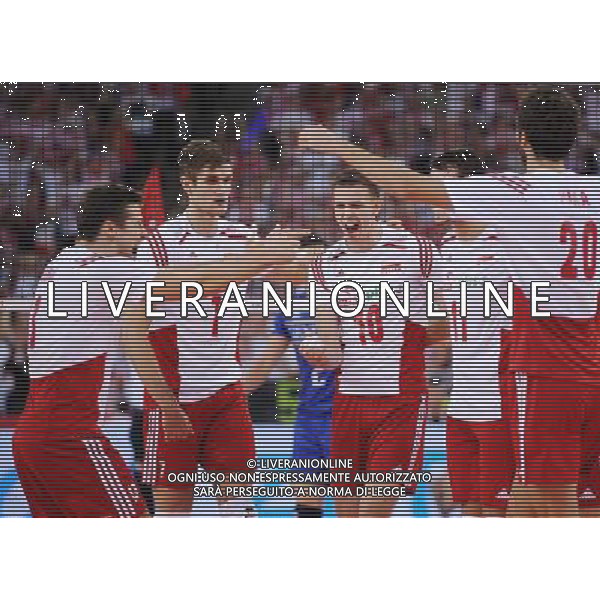 2014.09.14 LODZ VOLLEYBALL MEN\'S CHAMPIONSHIP POLAND 2014 SECOND ROUND POOL E POLAND VS FRANCE RADOSC EMOCJE MICHAL KUBIAK KAROL KLOS MARIUSZ WLAZLY FABIAN DRZYZGA MATEUSZ MIKA 2014.09.14 LODZ SIATKOWKA MEZCZYZN MISTRZOSTWA SWIATA POLSKA 2014 RUNDA PIERWSZA GRUPA E POLSKA - FRANCJA N/Z RADOSC EMOCJE MICHAL KUBIAK KAROL KLOS MARIUSZ WLAZLY FABIAN DRZYZGA MATEUSZ MIKA FOTO LUKASZ LASKOWSKI / PRESSFOCUS / NEWSPIX.PL --- Newspix.pl /Agenzia Aldo Liverani sas - ITALY ONLY - Polonia - Francia Campionati Mondiali Volley maschile FIVB pallavolo Polonia 2014 *** Local Caption *** www.newspix.pl mail us: info@newspix.pl call us: 0048 022 23 22 222 --- Polish Picture Agency by Ringier Axel Springer Poland