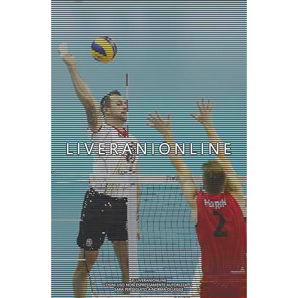 14.09.2014 - Katowice , Mistrzostwa Swiata . POLAND, FIVB Volleyball Men\'s World Championship 2014 . Niemcy (bialo-czarne - Kanada (czerwone) n/z. Gyorgy Grozer . Fot. Tomasz Wantula / EDYTOR.net / NEWSPIX.PL --- Newspix.pl /Agenzia Aldo Liverani sas - ITALY ONLY - Germania - Canada Campionati Mondiali Volley maschile FIVB pallavolo Polonia 2014 *** Local Caption *** www.newspix.pl mail us: info@newspix.pl call us: 0048 022 23 22 222 --- Polish Picture Agency by Ringier Axel Springer Poland