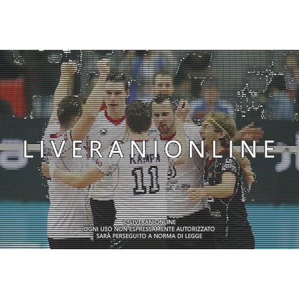 14.09.2014 - Katowice , Mistrzostwa Swiata . POLAND, FIVB Volleyball Men\'s World Championship 2014 . Niemcy (bialo-czarne - Kanada (czerwone) n/z. radosc siatkarzy Niemiec . Fot. Tomasz Wantula / EDYTOR.net / NEWSPIX.PL --- Newspix.pl /Agenzia Aldo Liverani sas - ITALY ONLY - Germania - Canada Campionati Mondiali Volley maschile FIVB pallavolo Polonia 2014 *** Local Caption *** www.newspix.pl mail us: info@newspix.pl call us: 0048 022 23 22 222 --- Polish Picture Agency by Ringier Axel Springer Poland