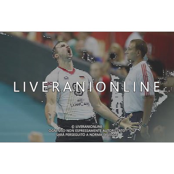 14.09.2014 - Katowice , Mistrzostwa Swiata . POLAND, FIVB Volleyball Men\'s World Championship 2014 . Niemcy (bialo-czarne - Kanada (czerwone) n/z. Gyorgy Grozer radosc . Fot. Tomasz Wantula / EDYTOR.net / NEWSPIX.PL --- Newspix.pl /Agenzia Aldo Liverani sas - ITALY ONLY - Germania - Canada Campionati Mondiali Volley maschile FIVB pallavolo Polonia 2014 *** Local Caption *** www.newspix.pl mail us: info@newspix.pl call us: 0048 022 23 22 222 --- Polish Picture Agency by Ringier Axel Springer Poland