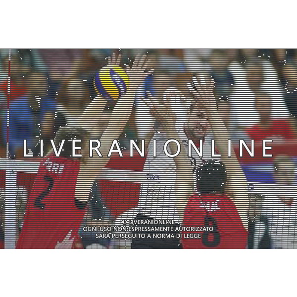 14.09.2014 - Katowice , Mistrzostwa Swiata . POLAND, FIVB Volleyball Men\'s World Championship 2014 . Niemcy (bialo-czarne - Kanada (czerwone) n/z. Gyorgy Grozer . Fot. Tomasz Wantula / EDYTOR.net / NEWSPIX.PL --- Newspix.pl /Agenzia Aldo Liverani sas - ITALY ONLY - Germania - Canada Campionati Mondiali Volley maschile FIVB pallavolo Polonia 2014 *** Local Caption *** www.newspix.pl mail us: info@newspix.pl call us: 0048 022 23 22 222 --- Polish Picture Agency by Ringier Axel Springer Poland