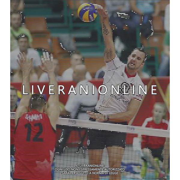 14.09.2014 - Katowice , Mistrzostwa Swiata . POLAND, FIVB Volleyball Men\'s World Championship 2014 . Niemcy (bialo-czarne - Kanada (czerwone) n/z. Gyorgy Grozer . Fot. Tomasz Wantula / EDYTOR.net / NEWSPIX.PL --- Newspix.pl /Agenzia Aldo Liverani sas - ITALY ONLY - Germania - Canada Campionati Mondiali Volley maschile FIVB pallavolo Polonia 2014 *** Local Caption *** www.newspix.pl mail us: info@newspix.pl call us: 0048 022 23 22 222 --- Polish Picture Agency by Ringier Axel Springer Poland