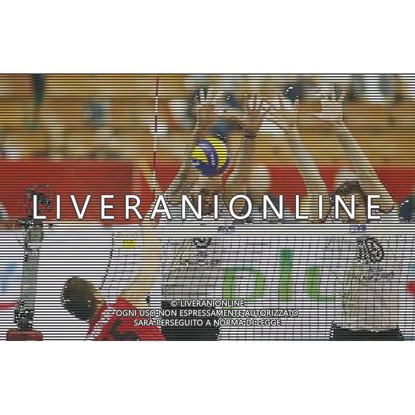 14.09.2014 - Katowice , Mistrzostwa Swiata . POLAND, FIVB Volleyball Men\'s World Championship 2014 . Niemcy (bialo-czarne - Kanada (czerwone) n/z. Gyorgy Grozer (L), Tim Broshog (P). Fot. Tomasz Wantula / EDYTOR.net / NEWSPIX.PL --- Newspix.pl /Agenzia Aldo Liverani sas - ITALY ONLY - Germania - Canada Campionati Mondiali Volley maschile FIVB pallavolo Polonia 2014 *** Local Caption *** www.newspix.pl mail us: info@newspix.pl call us: 0048 022 23 22 222 --- Polish Picture Agency by Ringier Axel Springer Poland