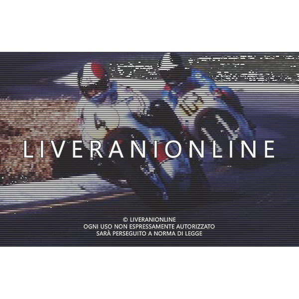 Giacomo Agostini su Yamaha 500 foto archivio Giovanni Liverani/AG.Aldo liverani