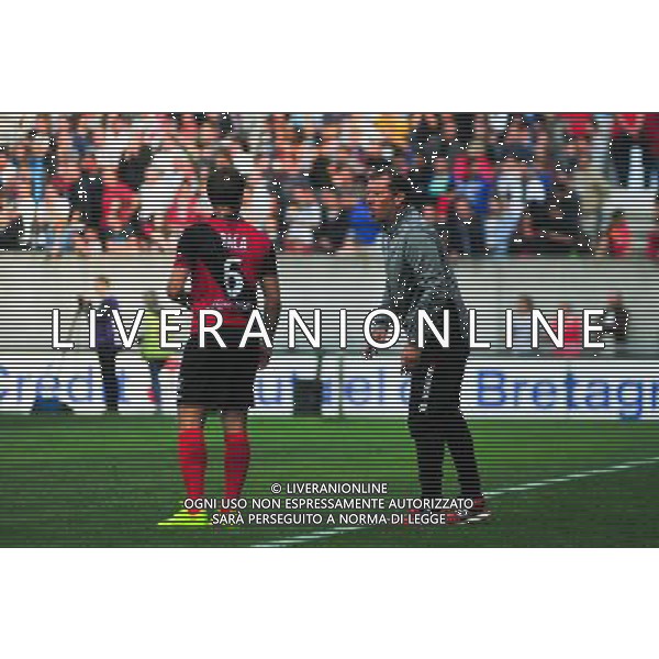 Maxime Baca / Eric Blahic - 14.09.2014 - Guingamp / Bordeaux - 5eme journee de Ligue 1 Photo : Philippe Le Brech / Icon Sport /Agenzia Aldo Liverani sas - ITALY ONLY - EDITORIAL USE ONLY