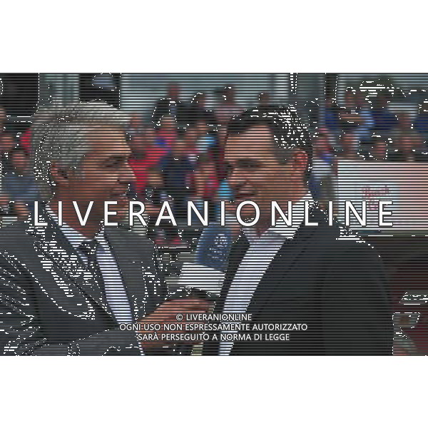 Gaetan Huard / Willy Sagnol - 14.09.2014 - Guingamp / Bordeaux - 5eme journee de Ligue 1 Photo : Philippe Le Brech / Icon Sport /Agenzia Aldo Liverani sas - ITALY ONLY - EDITORIAL USE ONLY