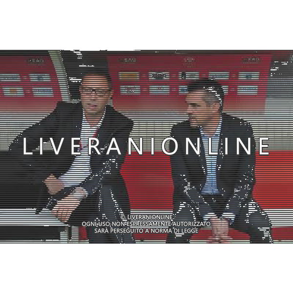 Bertand DESPLAT / Jocelyn Gourvennec - 14.09.2014 - Guingamp / Bordeaux - 5eme journee de Ligue 1 Photo : Philippe Le Brech / Icon Sport /Agenzia Aldo Liverani sas - ITALY ONLY - EDITORIAL USE ONLY