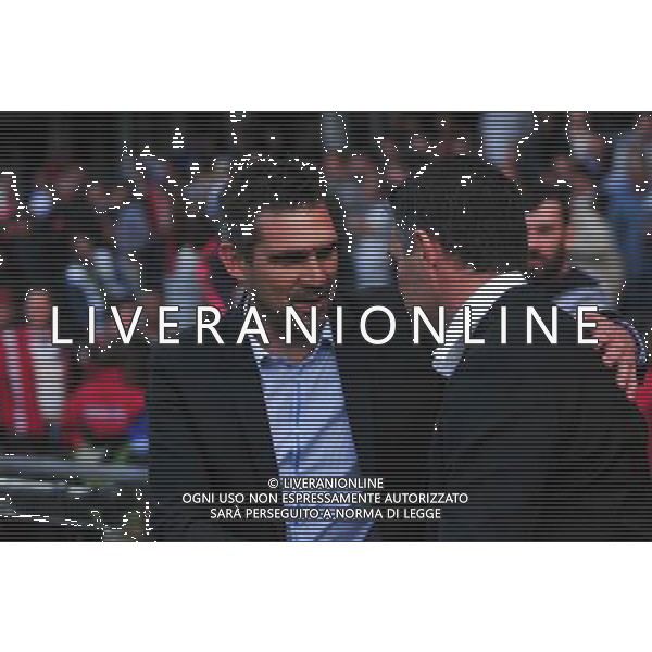Jocelyn Gourvennec / Willy Sagnol - 14.09.2014 - Guingamp / Bordeaux - 5eme journee de Ligue 1 Photo : Philippe Le Brech / Icon Sport /Agenzia Aldo Liverani sas - ITALY ONLY - EDITORIAL USE ONLY