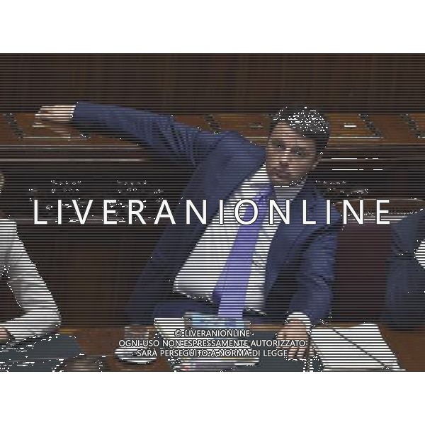 Camera, Matteo Renzi spiega il programma dei \'mille giorni\' del suo governo a Montecitorio Roma 16 settembre 2014 ©Corradetti/Agenzia Aldo Liverani sas