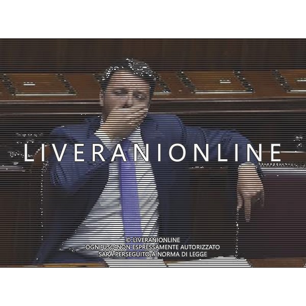 Camera, Matteo Renzi spiega il programma dei \'mille giorni\' del suo governo a Montecitorio Roma 16 settembre 2014 ©Corradetti/Agenzia Aldo Liverani sas