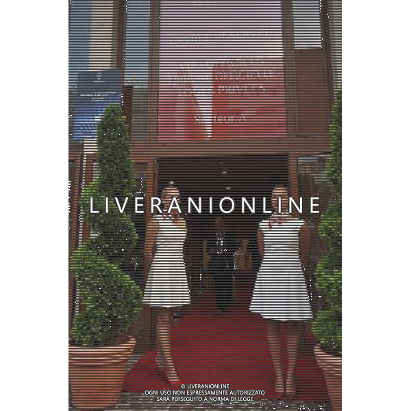 Illustration Hotesse - 16.09.2014 - Monaco / Bayer Leverkusen - Champions League Photo : Neal Simpson / Icon Sport AG ALDO LIVERANI SAS ONLY ITALY