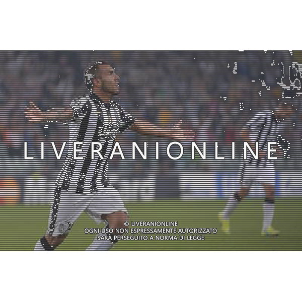 Torino 16-09-2014 - Juventus Stadium Juventus vs Malmo - Uefa Champions League 2014-2015 Nella foto: esultanza Tevez dopo il secondo gol foto federico tardito-ag aldo liverani sas
