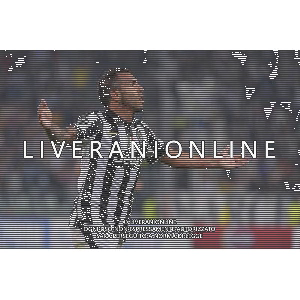 Torino 16-09-2014 - Juventus Stadium Juventus vs Malmo - Uefa Champions League 2014-2015 Nella foto: esultanza Tevez dopo il secondo gol foto federico tardito-ag aldo liverani sas
