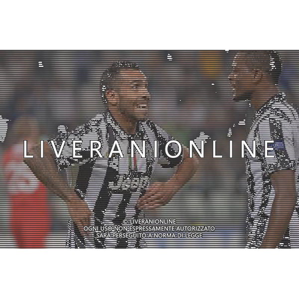 Torino 16-09-2014 - Juventus Stadium Juventus vs Malmo - Uefa Champions League 2014-2015 Nella foto: esultanza Tevez foto federico tardito-ag aldo liverani sas
