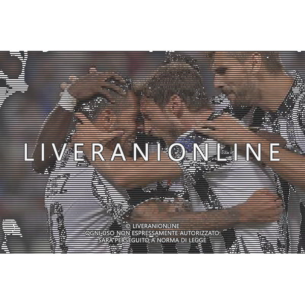 Torino 16-09-2014 - Juventus Stadium Juventus vs Malmo - Uefa Champions League 2014-2015 Nella foto: esultanza Tevez foto federico tardito-ag aldo liverani sas
