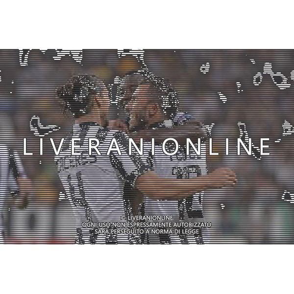 Torino 16-09-2014 - Juventus Stadium Juventus vs Malmo - Uefa Champions League 2014-2015 Nella foto: esultanza Tevez dopo il secondo gol foto federico tardito-ag aldo liverani sas