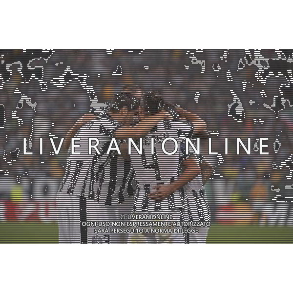 Torino 16-09-2014 - Juventus Stadium Juventus vs Malmo - Uefa Champions League 2014-2015 Nella foto: esultanza Tevez dopo il secondo gol foto federico tardito-ag aldo liverani sas