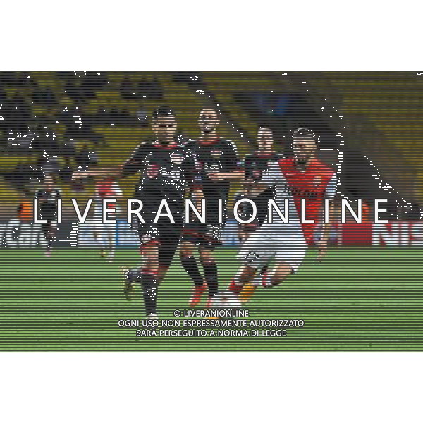 Yannick Ferreira Carrasco / Emir Spahic - 16.09.2014 - Monaco / Bayer Leverkusen - Champions League Photo : Neal Simpson / Icon Sport AG ALDO LIVERANI SAS ONLY ITALY