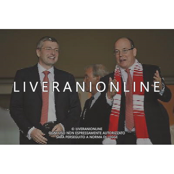 Dmitri Rybolovlev / Prince Albert II - 16.09.2014 - Monaco / Bayer Leverkusen - Champions League Photo : Neal Simpson / Icon Sport AG ALDO LIVERANI SAS ONLY ITALY