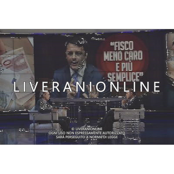 Il Ministro PierCarlo Padoan ospite della trasmissione televisiva \'Porta a Porta\' Rai1 - Roma 16 settembre 2014 ©Corradetti/Agenzia Aldo Liverani sas