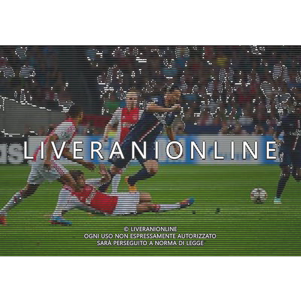 Zlatan IBRAHIMOVIC - 17.09.2014 - Ajax Amsterdam / Paris Saint Germain - Champions League Photo : Dave Winter / Icon Sport /Agenzia Aldo Liverani sas - ITALY ONLY - EDITORIAL USE ONLY