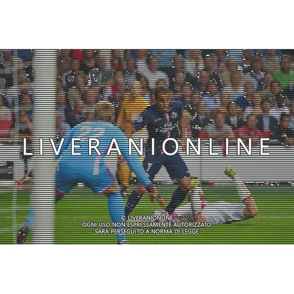 LUCAS / Jasper CILLESSEN - 17.09.2014 - Ajax Amsterdam / Paris Saint Germain - Champions League Photo : Dave Winter / Icon Sport /Agenzia Aldo Liverani sas - ITALY ONLY - EDITORIAL USE ONLY