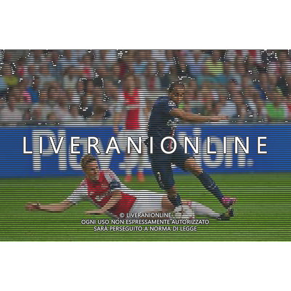 LUCAS / Nilas MOISANDER - 17.09.2014 - Ajax Amsterdam / Paris Saint Germain - Champions League Photo : Dave Winter / Icon Sport /Agenzia Aldo Liverani sas - ITALY ONLY - EDITORIAL USE ONLY
