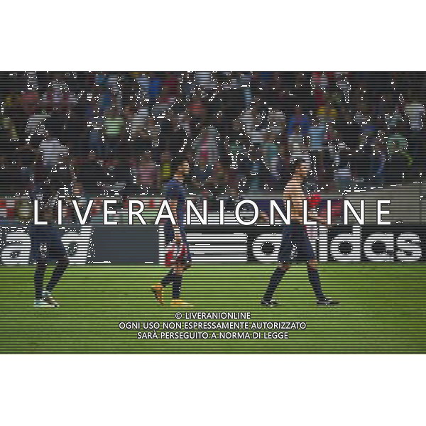 Deception Blaise MATUIDI / Javier PASTORE / Thiago MOTTA - 17.09.2014 - Ajax Amsterdam / Paris Saint Germain - Champions League Photo : Dave Winter / Icon Sport /Agenzia Aldo Liverani sas - ITALY ONLY - EDITORIAL USE ONLY
